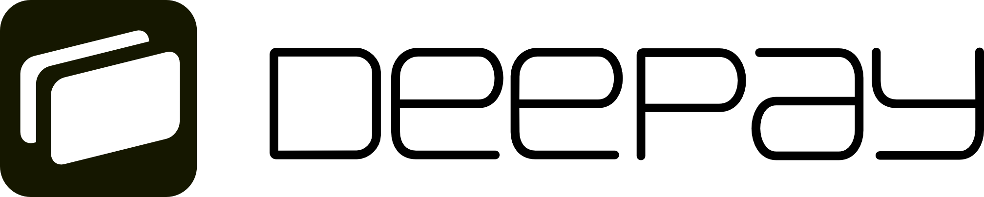 DeePay logo horizontal 01 black